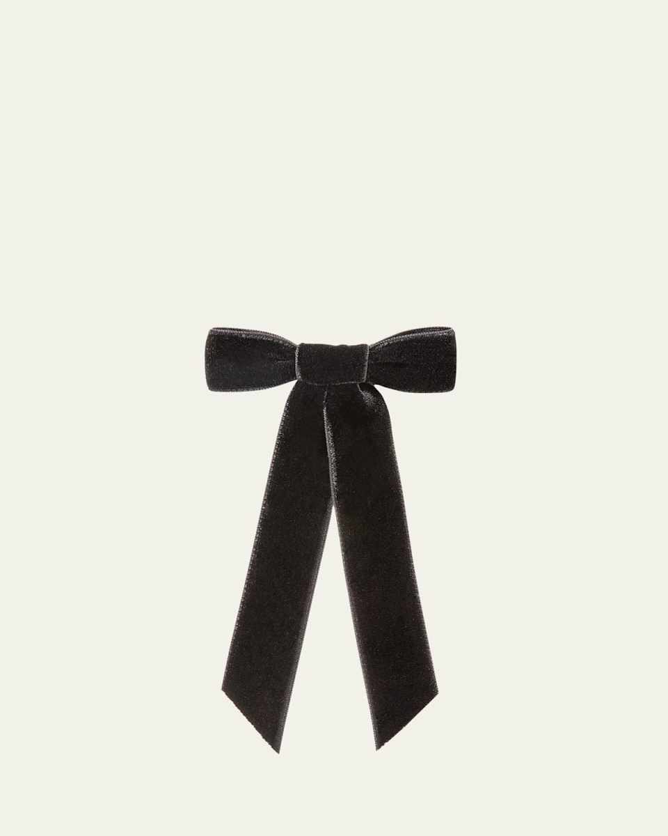 Velvet Bow Barrette